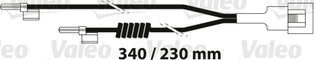Warning Contact, brake pad wear (882313)