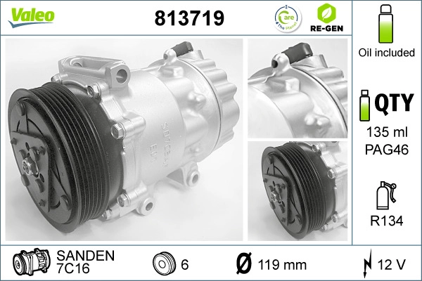 Compressor, air conditioning (813719)