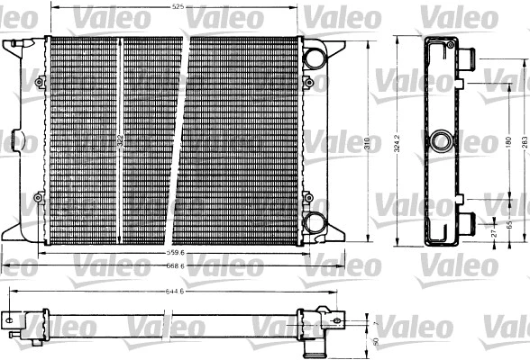 Radiator, engine cooling (883766)
