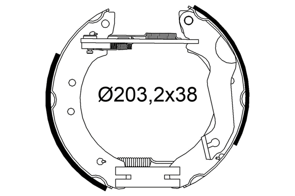 Brake Shoe Set (554936)