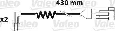 Warning Contact, brake pad wear (882337)