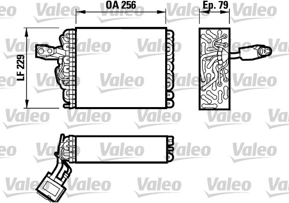Evaporator, air conditioning (817032)