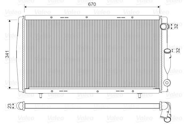 Radiator, engine cooling (730140)