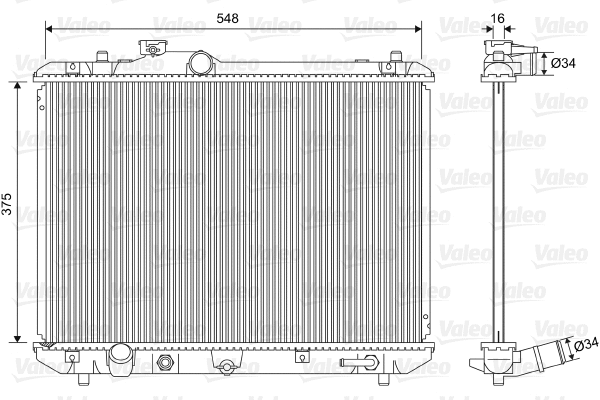 Radiator, engine cooling (701587)