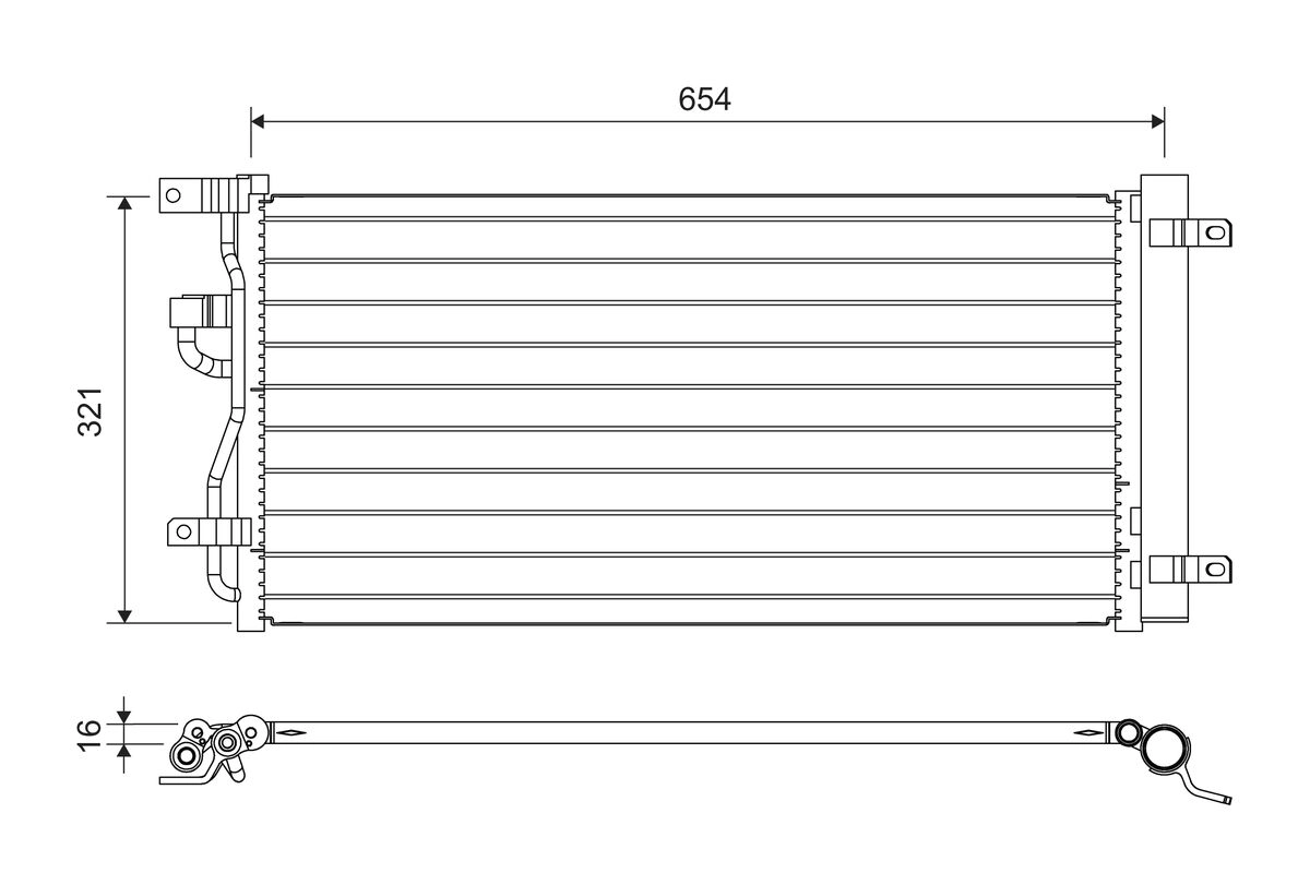 Condenser, air conditioning (822702)