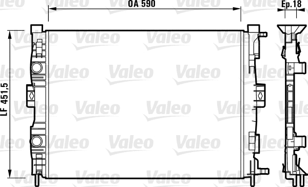 Radiator, engine cooling (732873)