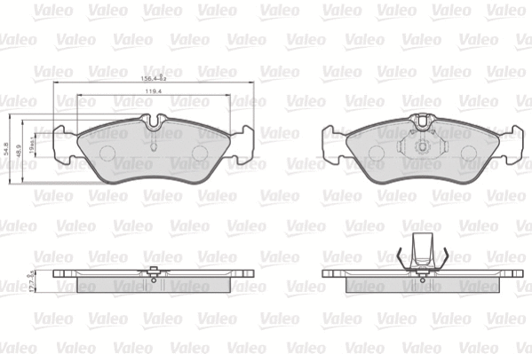 Brake Pad Set, disc brake (872661)
