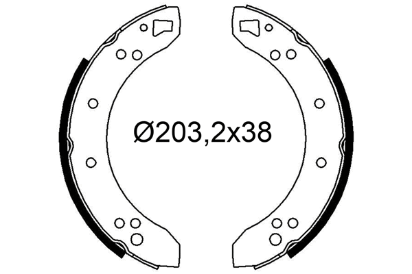Brake Shoe Set (564320)