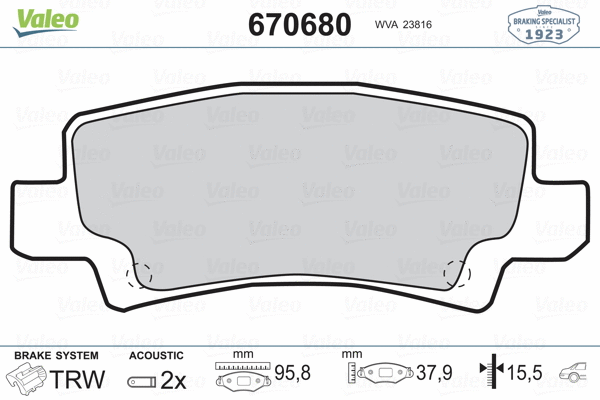 Brake Pad Set, disc brake