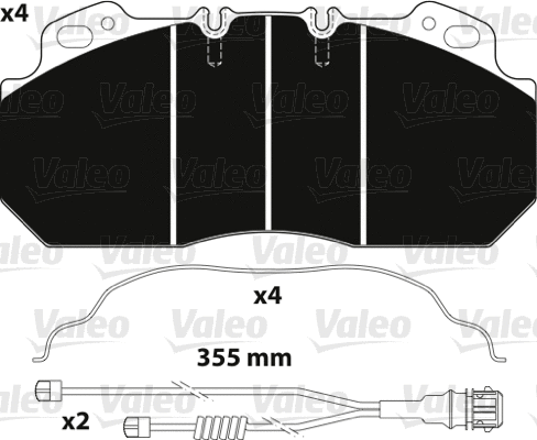 Brake Pad Set, disc brake (882217)