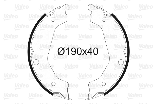 Brake Shoe Set, parking brake (564184)