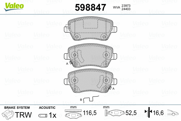 Brake Pad Set, disc brake