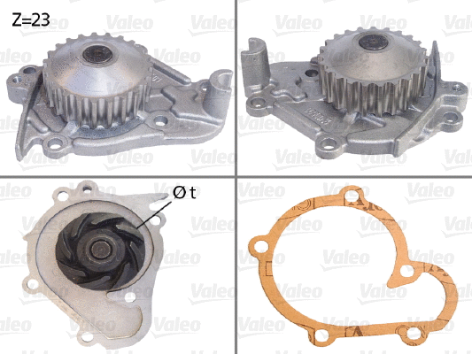 Water Pump, engine cooling (506622)