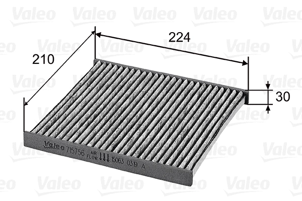 Filter, cabin air (715756)