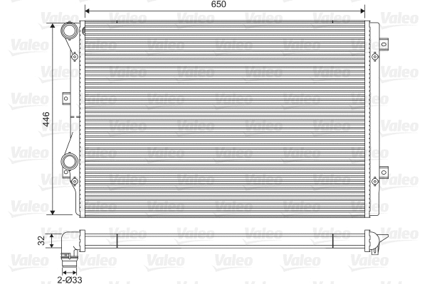 Radiator, engine cooling (734413)