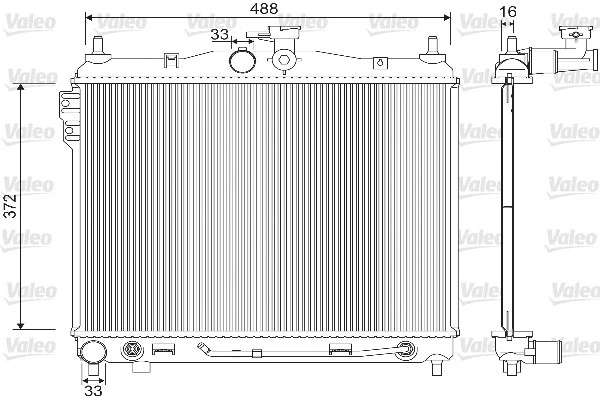 Radiator, engine cooling (733142)