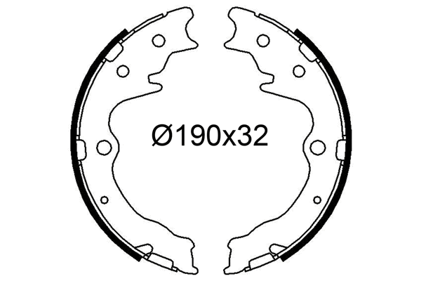 Brake Shoe Set (564329)