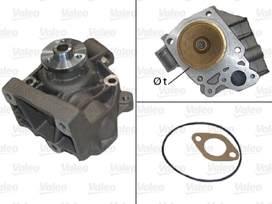 Water Pump, engine cooling (506128)
