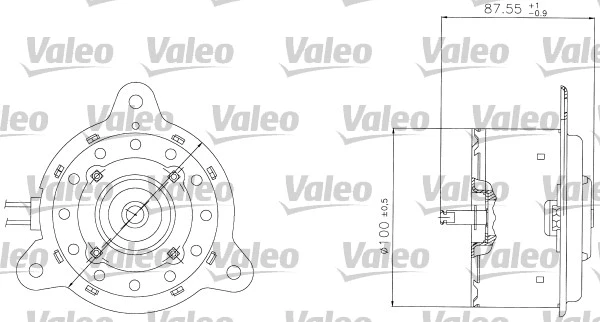 Electric Motor, radiator fan (698305)