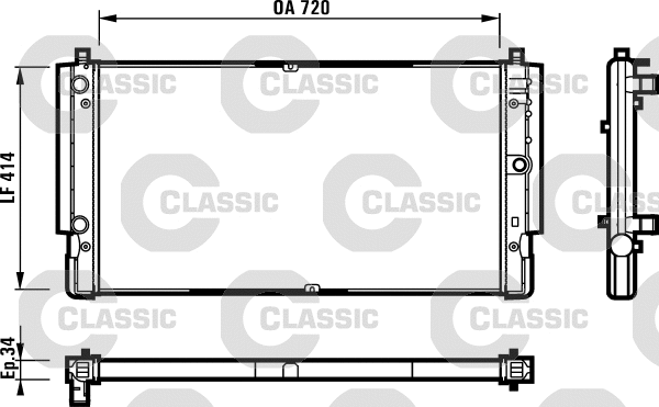 Radiator, engine cooling (231616)