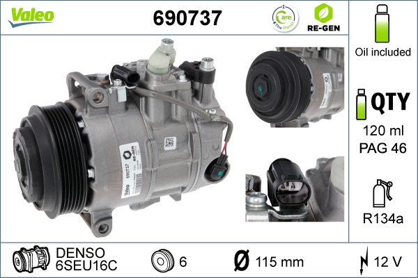 Compressor, air conditioning (690737)