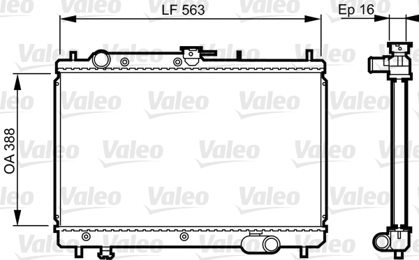 Radiator, engine cooling (731461)