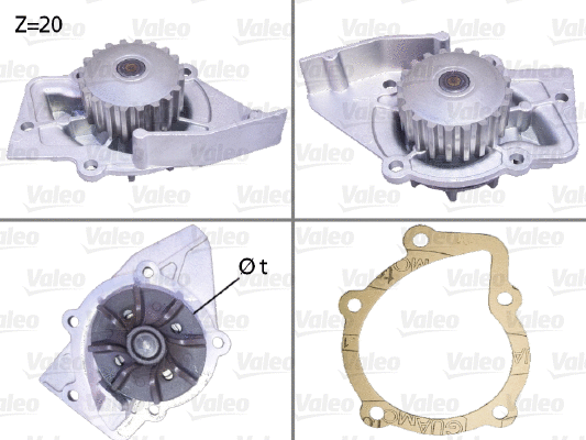 Water Pump, engine cooling (506575)