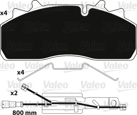 Brake Pad Set, disc brake (882227)