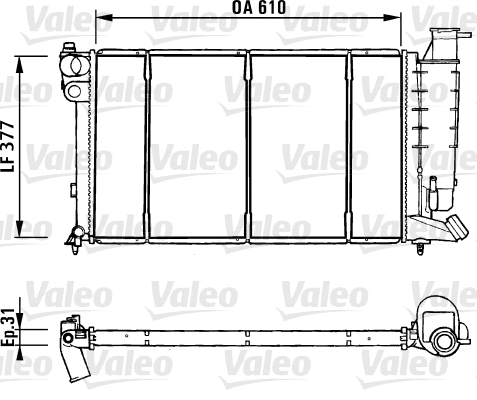 Radiator, engine cooling (731181)
