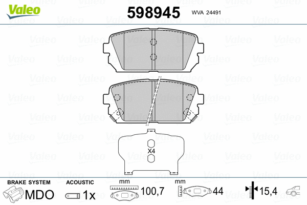 Brake Pad Set, disc brake