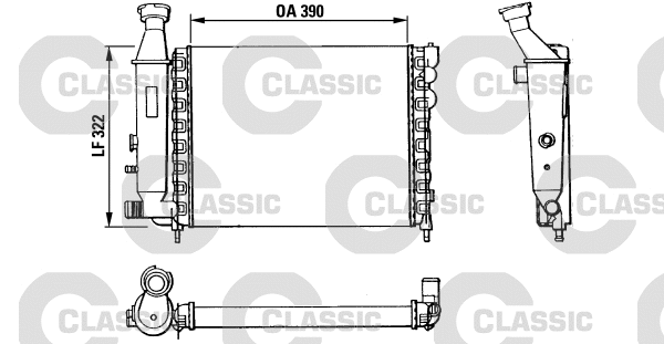 Radiator, engine cooling (383866)