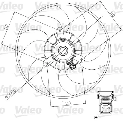 Fan, engine cooling (698444)