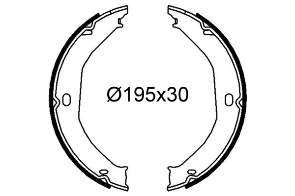 Brake Shoe Set (564284)