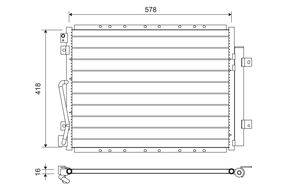 Condenser, air conditioning (822712)