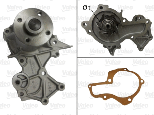 Water Pump, engine cooling (506908)