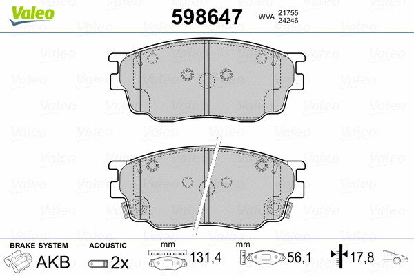 Brake Pad Set, disc brake