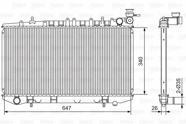 Radiator, engine cooling (731090)