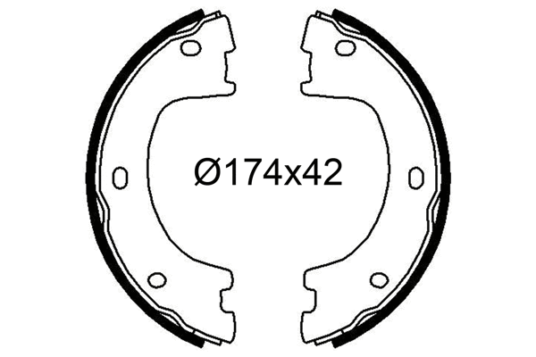 Brake Shoe Set (564258)