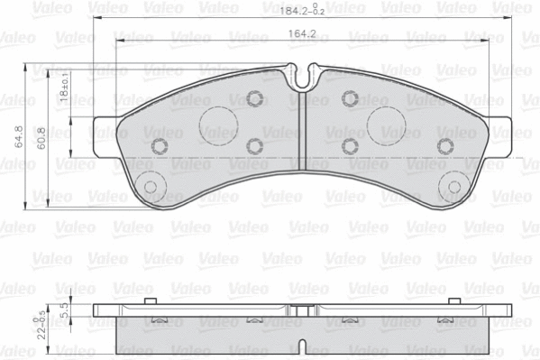 Brake Pad Set, disc brake (872231)