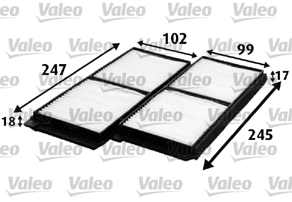 Filter, cabin air (715642)