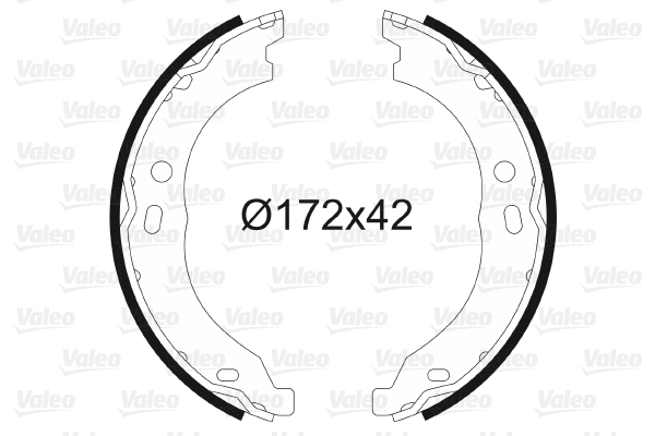 Brake Shoe Set, parking brake (564171)