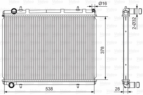 Radiator, engine cooling (735117)