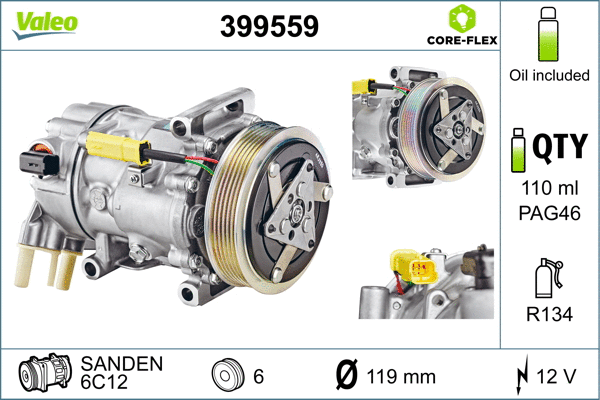 Compressor, air conditioning (399559)