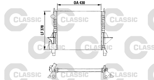 Radiator, engine cooling (230633)