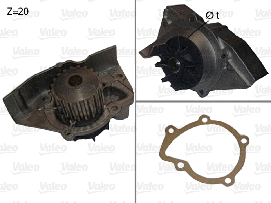 Water Pump, engine cooling (506530)