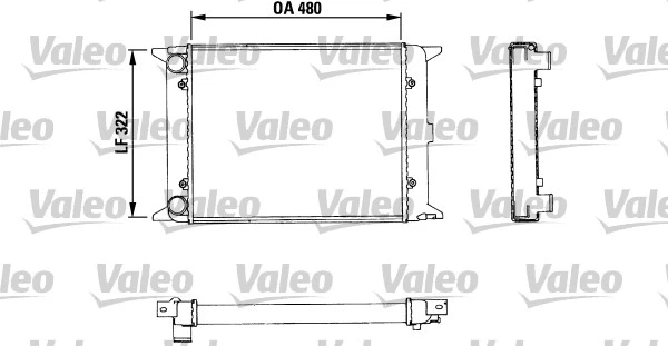 Radiator, engine cooling (883436)