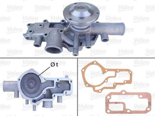 Water Pump, engine cooling (506043)
