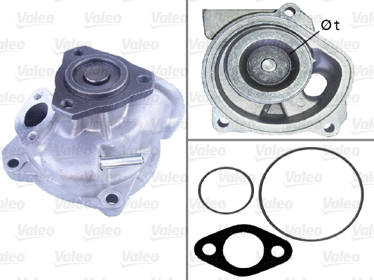 Water Pump, engine cooling (506713)