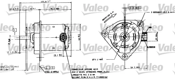 Electric Motor, radiator fan (698084)