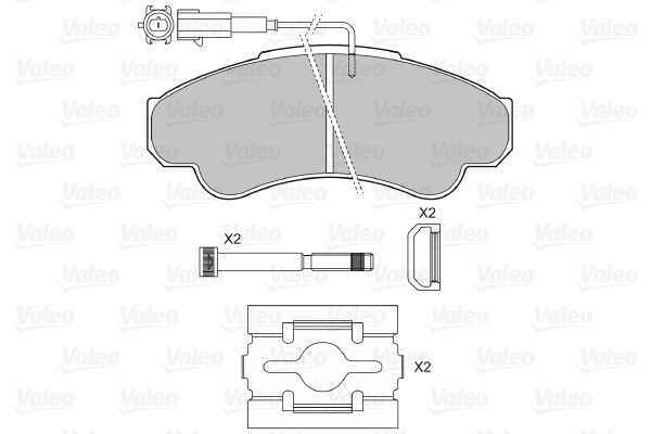Brake Pad Set, disc brake (598569)